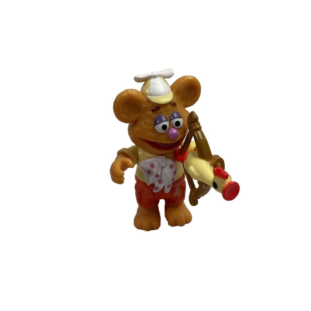 Disney Junior Muppet Babies Poseable‎ FOZZIE 2.5" Figure with Bow & Arrow